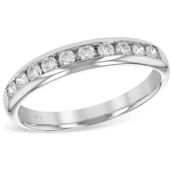 Diamond Channel Band- 14K White Gold WR111-1/4
